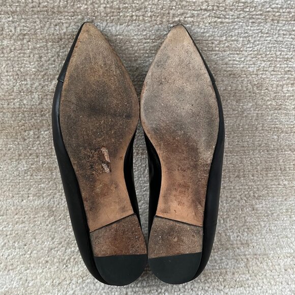 Tory Burch Penelope Cap Toe Flat Shoes 7 Black - Picture 6 of 9
